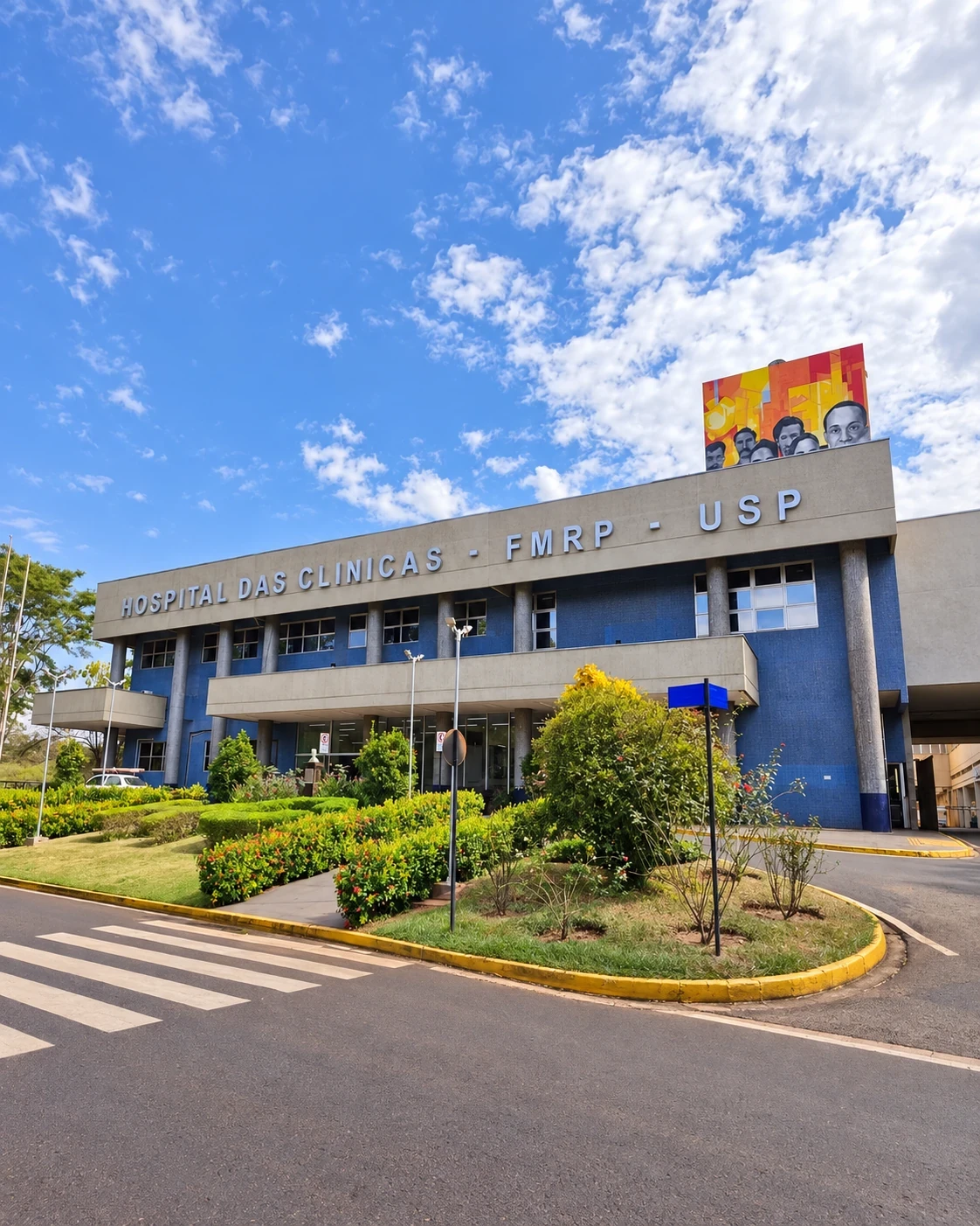 Fachada do Hospital das Clínicas da Faculdade de Medicina de Ribeirão Preto da USP